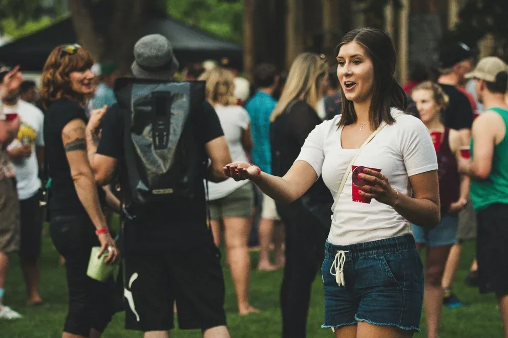 person at festival